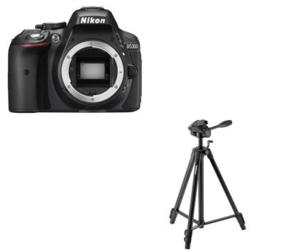 NIKON D5300 DSLR Camera & EF-61 Tripod Bundle